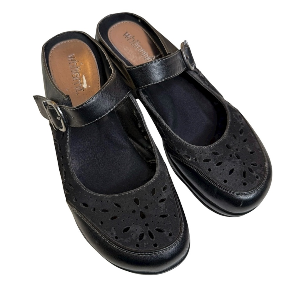 White Mountain Peep-Toe Clogs - image 1